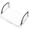 Space Saving Clothes Drying Rack Collapsible Balcony Drying Rack Foldable Clothes Hanger  Bathroom