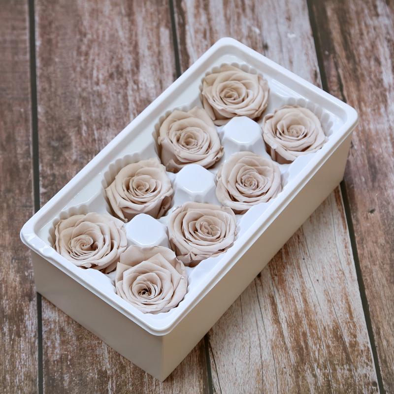 Ewige Lebensblume Material Geschenkbox Unsterbliche Rose Blume Getrocknete Rose Künstliche Konservierte Blumen Kopf Rosen