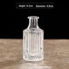 Retro Embossed Transparent Glass Vase: French-Inspired Luxury Home Decor for Living Room
