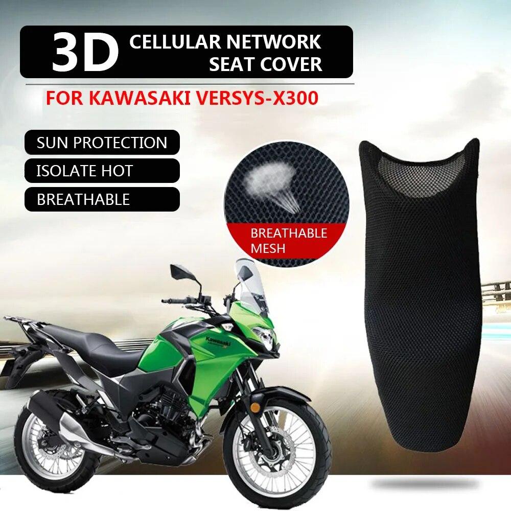 

Аксессуары для мотоциклов, защитный чехол на сиденье для Kawasaki Versys-X300 Versys X300 X 300, нейлоновый тканевый чехол на сиденье седла