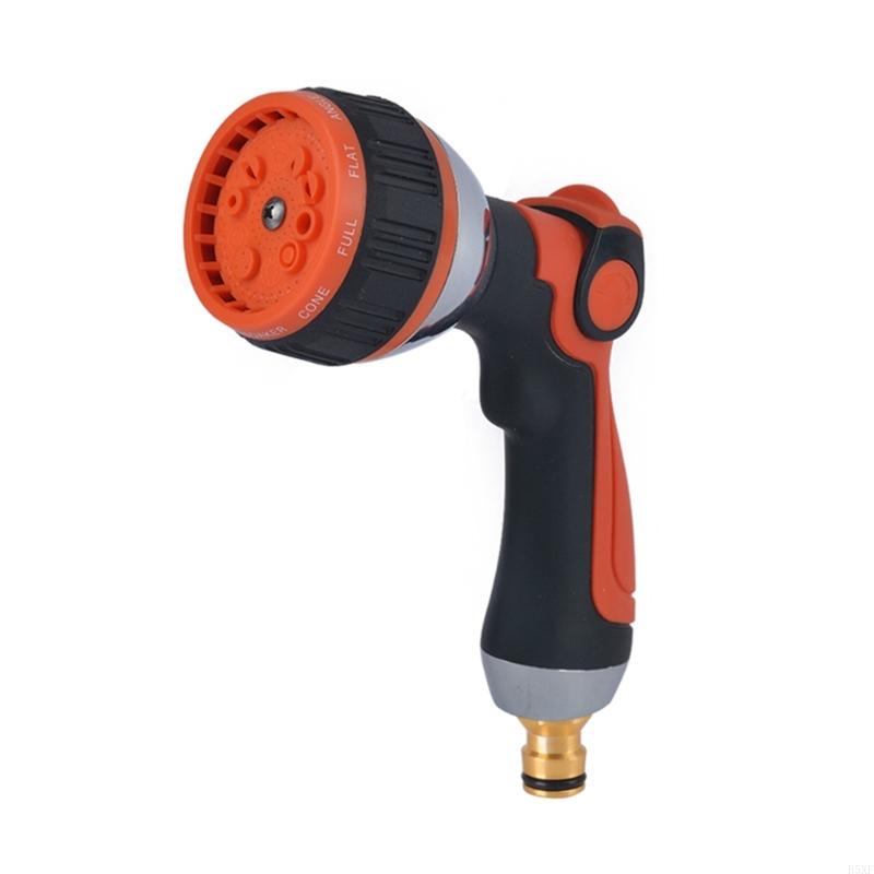 2025 New Metal Water Guns 10 Sprayed Types Ergonomic Thumb Control Garden Hose Attachment