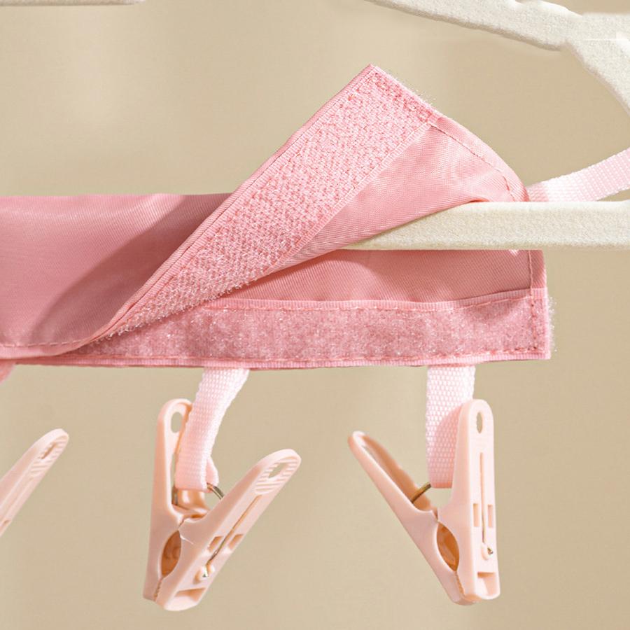 1PCS Bathroom Fabric Clothes Clip Foldable Travel Travel Drying Underwear Socks Small Clip Travel Drying Rack Portable