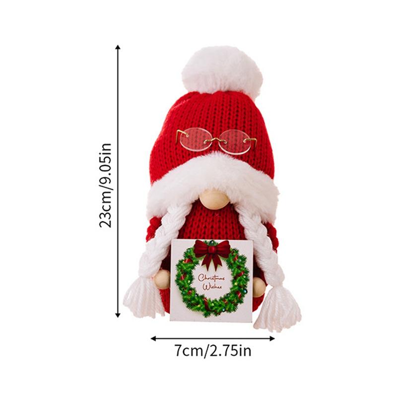 

Christmas Faceless Doll Christmas Tree Plush Gnome Hanging Pendant For Home Party Ornaments New Year