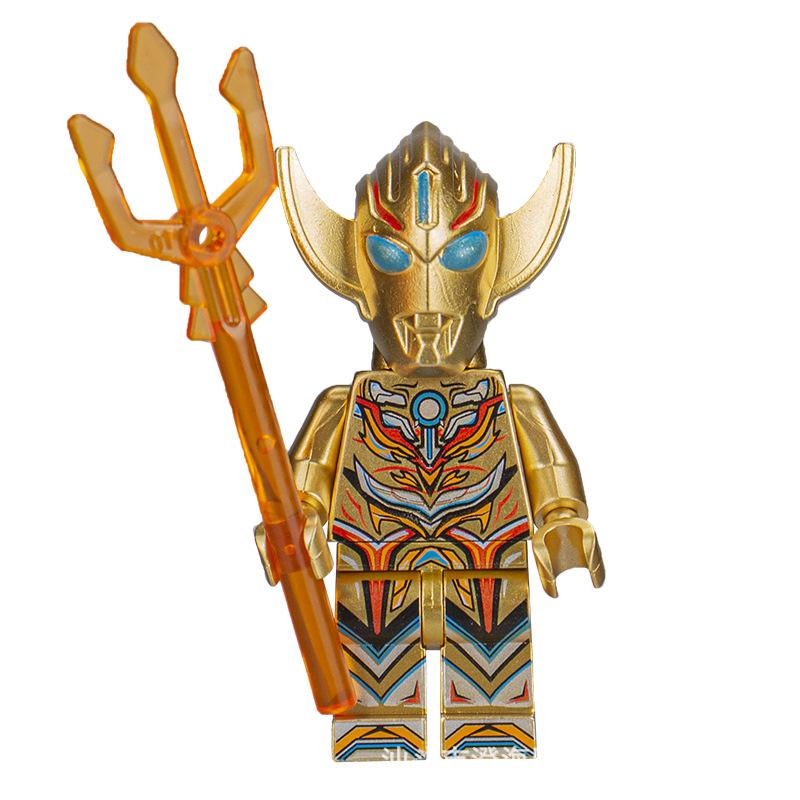 Ninja Warrior Superhero Doll With Weapon Single Building Block Assembly Toy
