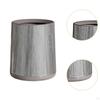 Trash Can with Wood Grain, Waste Basket, Room Aesthetically Stylish, Garbage Container Without Lid,