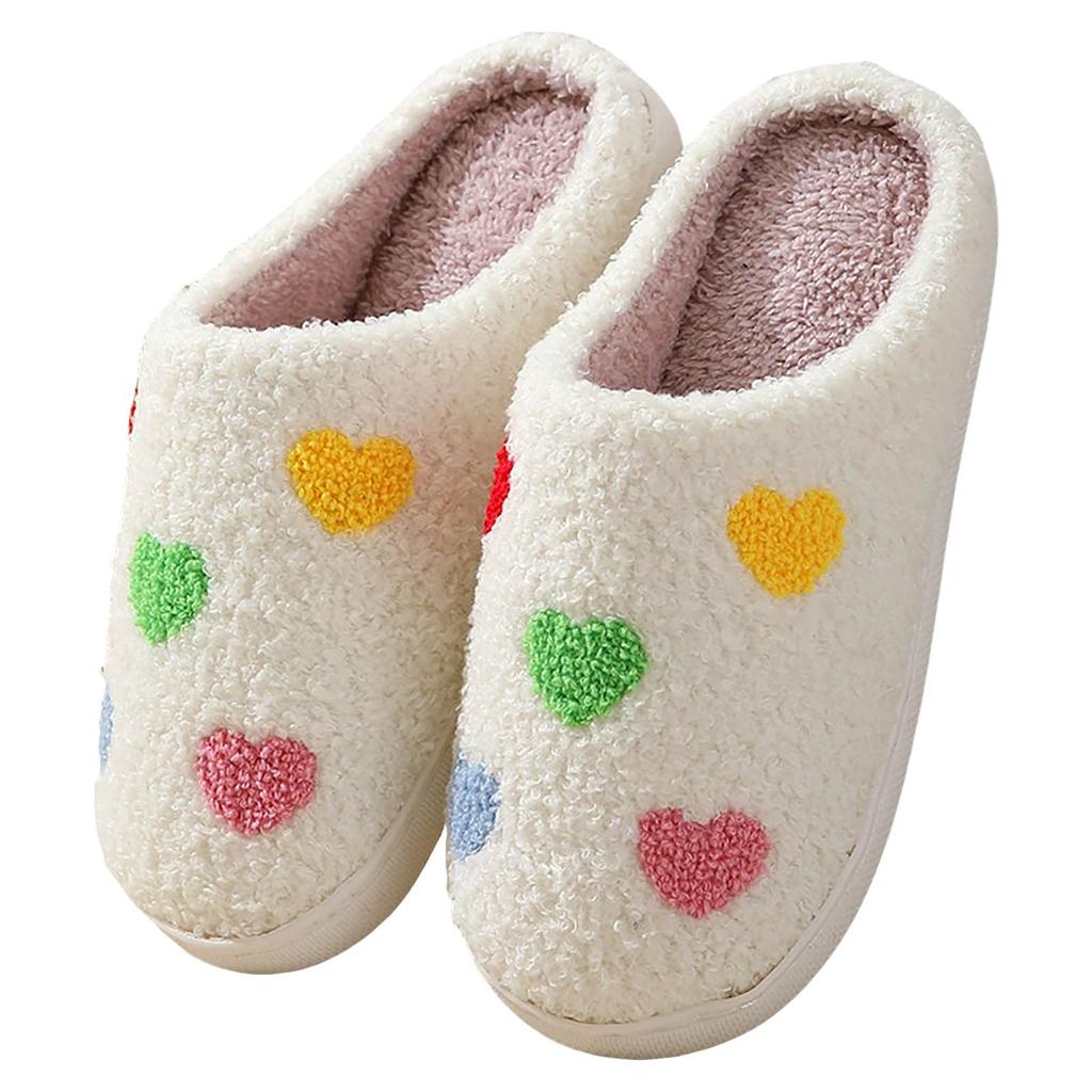 Women Home Slippers Winter Warm Home Slippers For Women Men Soft Plush Fuzzy Winter Holiday Slippers Slippers Zapatos Para Mujer