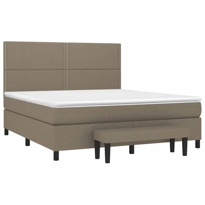 VidaXL Sommier à Lattes de Lit avec Matelas, Lit Rembourré, Lit Double, Lit Adulte de Chambre à Coucher Intérieur, Moderne, 3136537