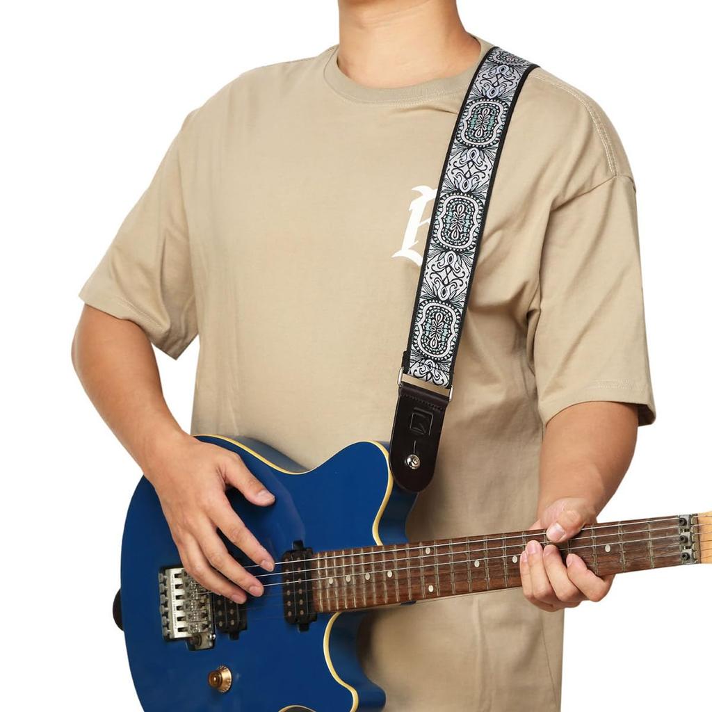 Kikutani KSTR-302 Guitar/Bass Strap, 50mm Wide, 950-1,620mm