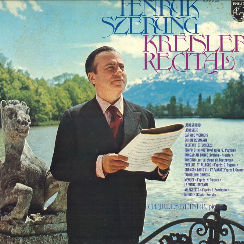 

LP Record HENRYK SZERYNG - Kreisler Recital X5554 PHILIPS Japan Classical Used
