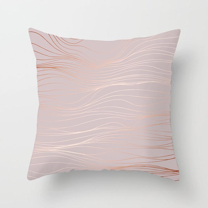 New Rose Gold Pink Peach Skin Pillow Cover Home Sofa Pillow Cushion Cover