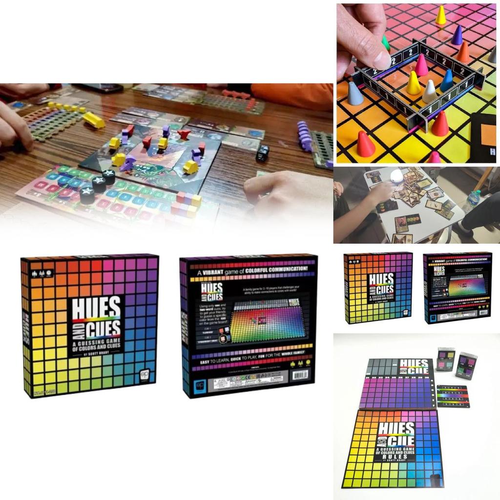 Hues And Cues A Guessing Game Of Colors Clues Puzzle Toy With Plastic Components For Family And Party Activities
