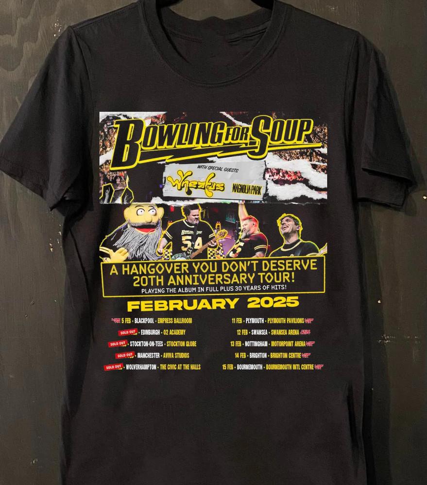 Bowling for Soup Tour 2025 Gift For Fan Full Size S-5XL T-shirt QA199 Unisex T-Shirt XXL