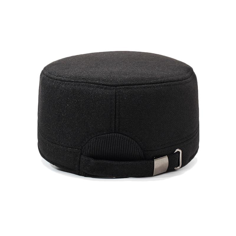 Hat Men's Winter Baseball Cap Middle-Aged and Elderly People's Cap Outdoor Sun Hat Flat Top Cap