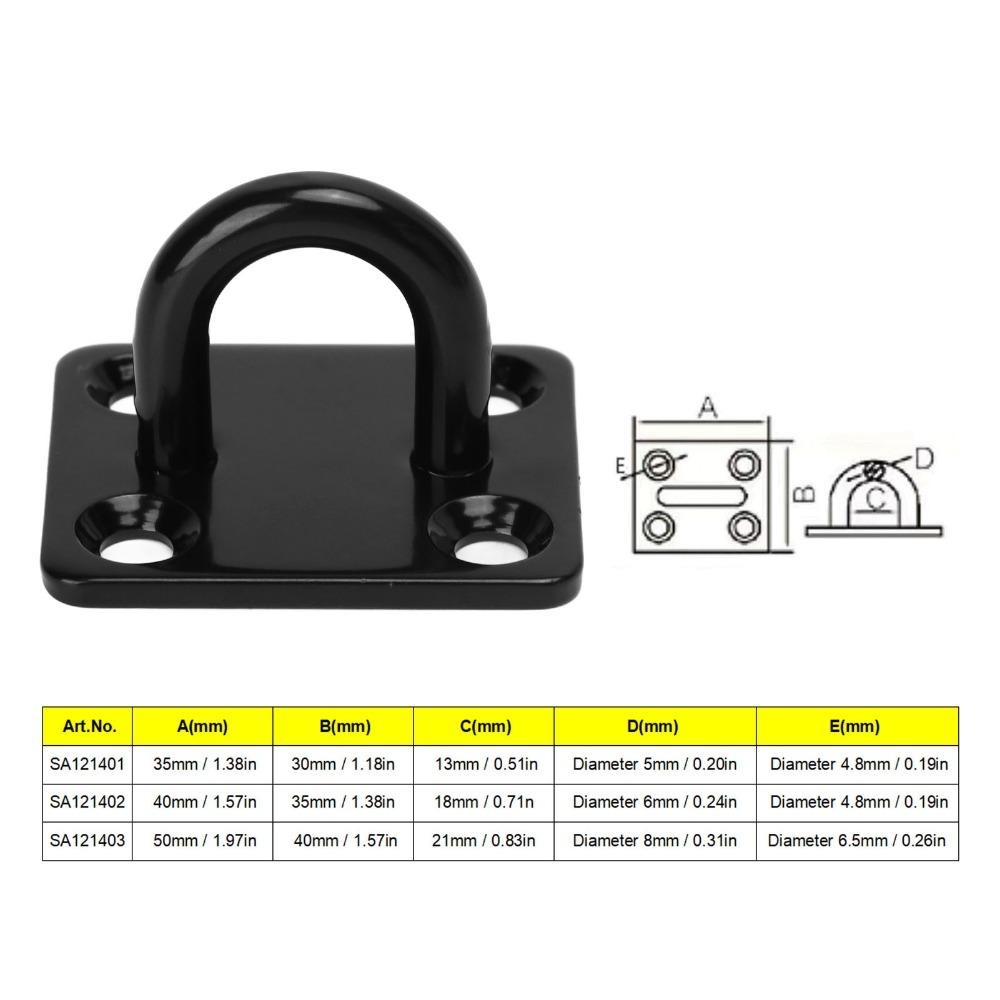 5 Pcs 5/6/8mm Ceiling Hook Thickened Door Hanging Buckle Durable Fixing Buckle  Wall Mount