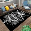 "Dark Occult Illustration Carpet with Baphomet Design and Mystical Symbolic Art" Suitable for use as an anti-slip    for    room and bedroom sofas