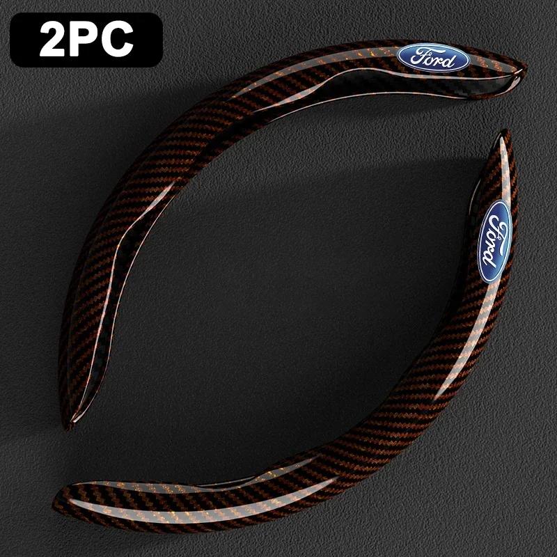 

Car Sticker 2026 Ford New 2025 Hot 2PCS Carbon Fiber Car Steering Wheel Cover Anti-skid For Ford F150 Ranger Fiesta Focus Transi
