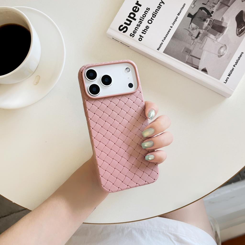 Měkké silikonové chladicí síťované pletené vzorované pouzdro na telefon pro iPhone 17 Air 16 E 15 14 13 12 Pro Max Plus Nárazuvzdorný prodyšný kryt