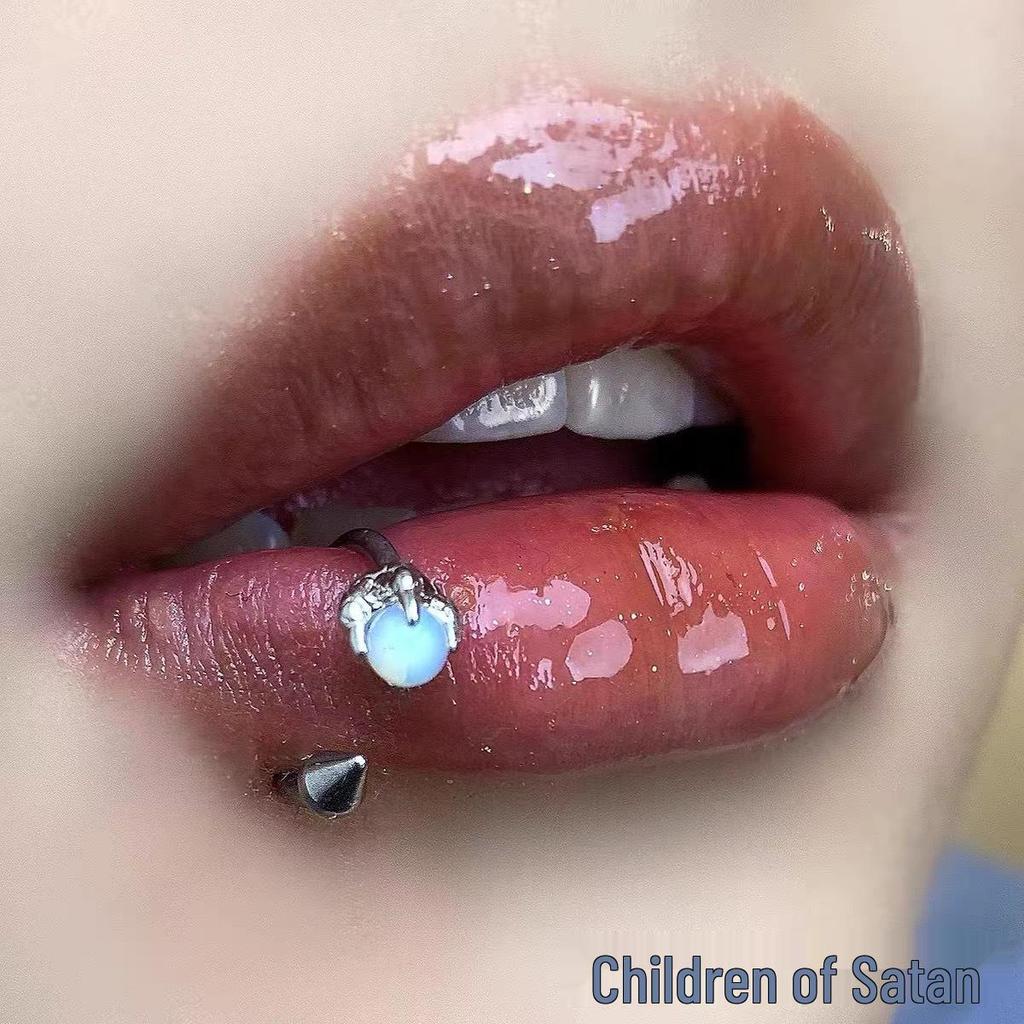 Drachenklaue Titan Lippen- & Ohrpiercing Schmuckset