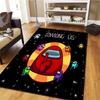 Among Us Teppich für Wohnzimmer Schlafzimmer Zuhause Sofadekoration, Kinder spielen Rutschfeste Bodenmatte