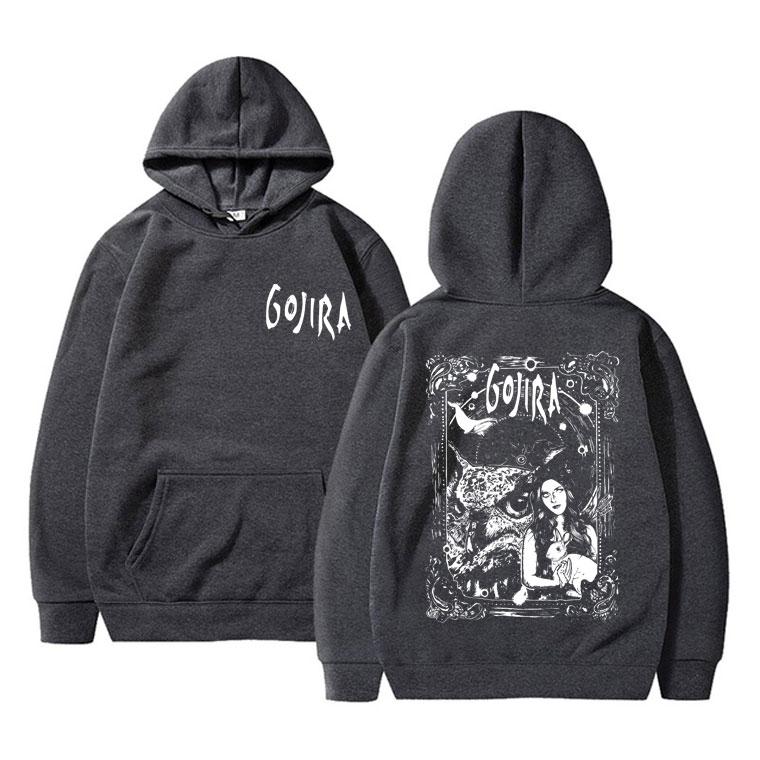 French Metal Band Gojira Graphic Hoodie Male Magma Sweatshirt Men Women Casual Oversized Hoodies From Mars To Sirius Pullover
