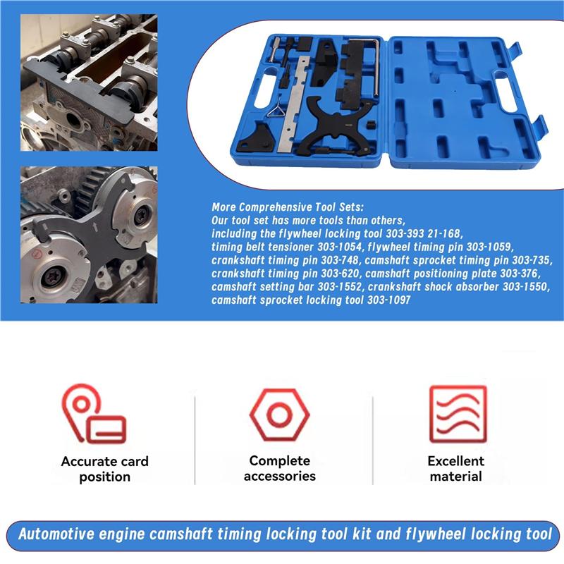 A16P-Engine Camshaft Timing Locking Tool Kit 303-393 For Ford Focus Fiesta Mazda Fusion VCT Ecoboost 1.5 1.6