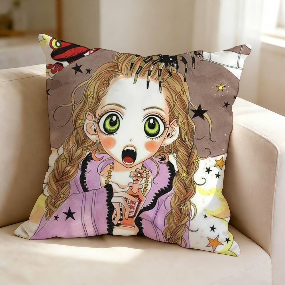S-Sugar Sugar Rune Comic C-Chocola Meille Square Double-Sided printed Pillow Case Bedroom Bedside Pillow Sofa Cushion Cover