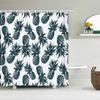 Tropical Fresh Fruit Shower Curtain Bathroom Waterproof Polyester Lemon Pineapple 3D Printing Curtains For Bathroom Shower