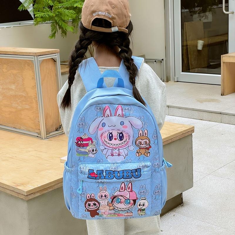 School BagsNew Children's Cartoon Cute Backpack for Primary School Students and Junior High School Girls Casual  Labub Backpack