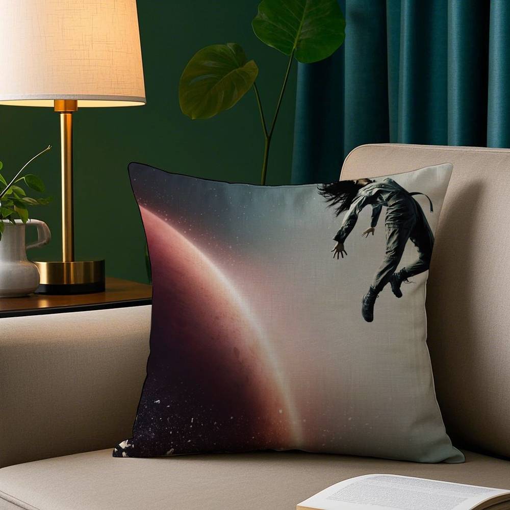 

ТВ Пространство Чехол для подушки Плюшевая ткань Мягкая наволочка Двусторонняя печать Наволочка для диванной подушки 12x12Inch