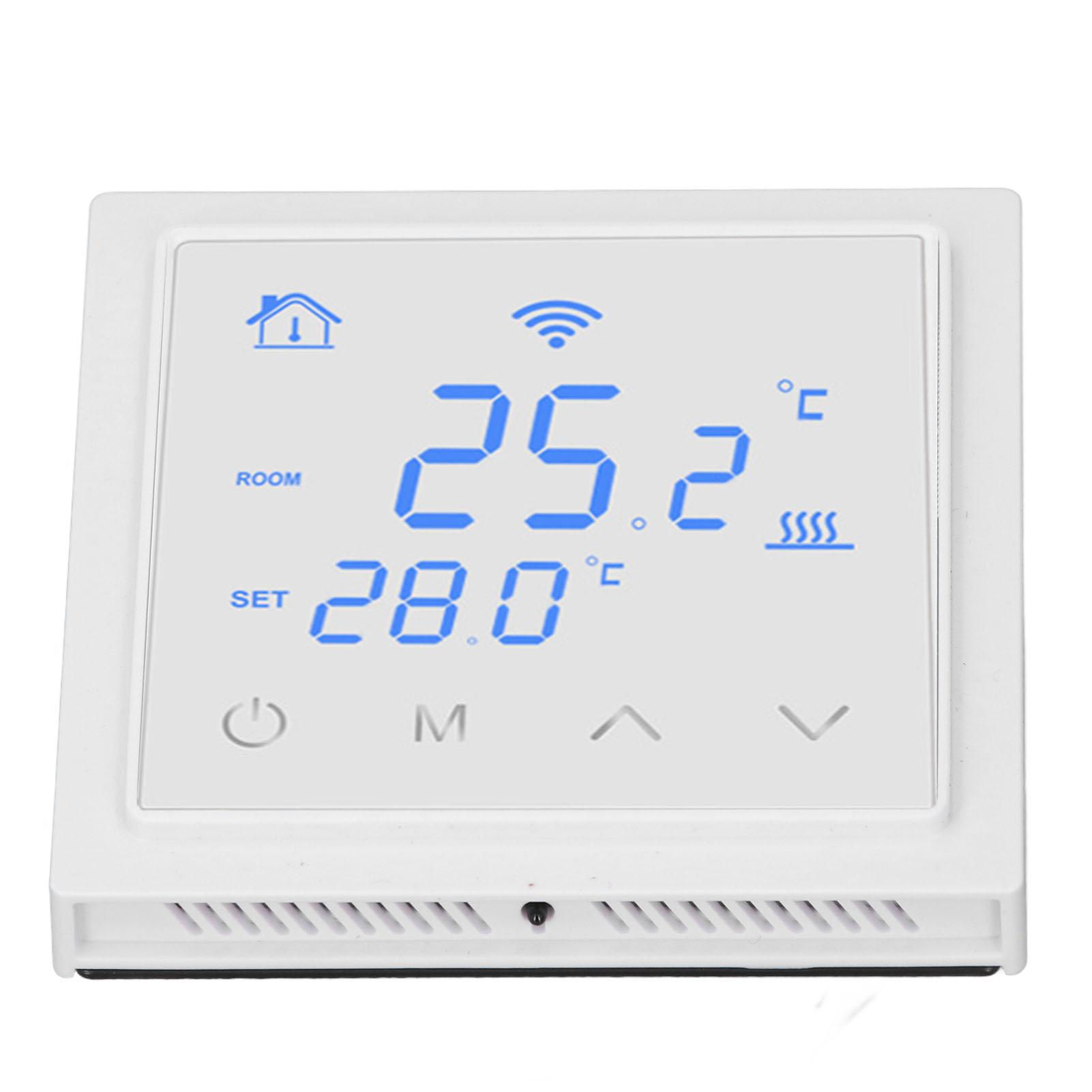 

Термостат для подогрева пола 16A WiFi Умный электрический термостат для подогрева пола с функцией голоса белый