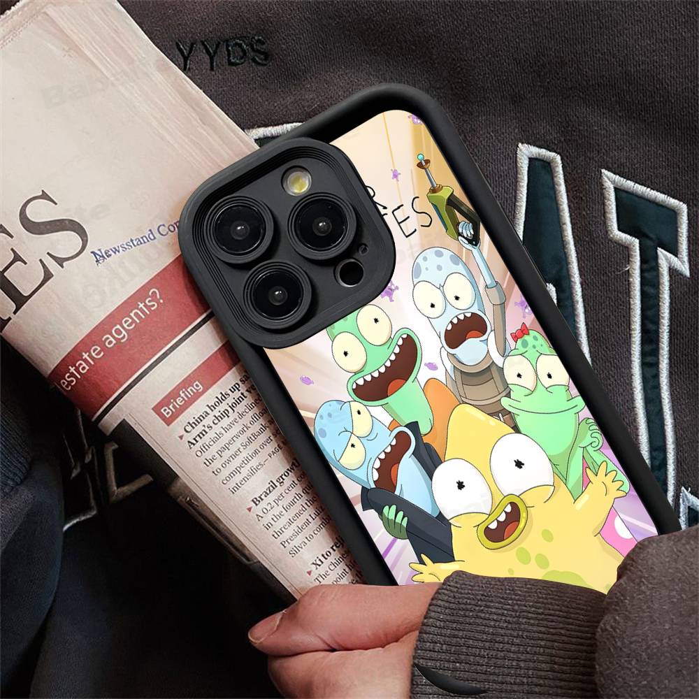 S-Solar O-Opposites Cartoon Phone Case For IPhone 17 16 15 14 13 12 11 Pro Max Plus Mini Luck Cover