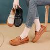 Retro Oxford Sneaker Woman Cow Leather Shoes for Women  Vintage Lace Up Leather Sport Shoes Soft Flat Moccasins 2026 New