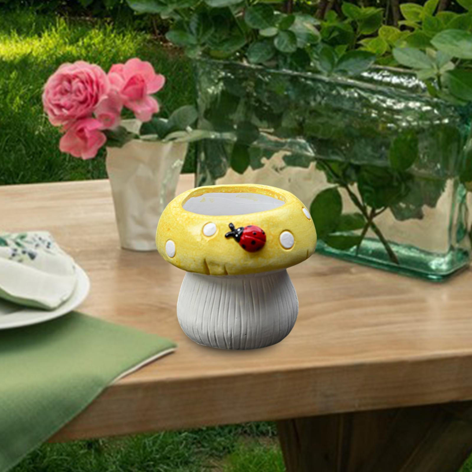 

2 шт. Керамический цветочный горшок, многоцелевой орнамент, декоративная статуэтка, ваза для жёлтый