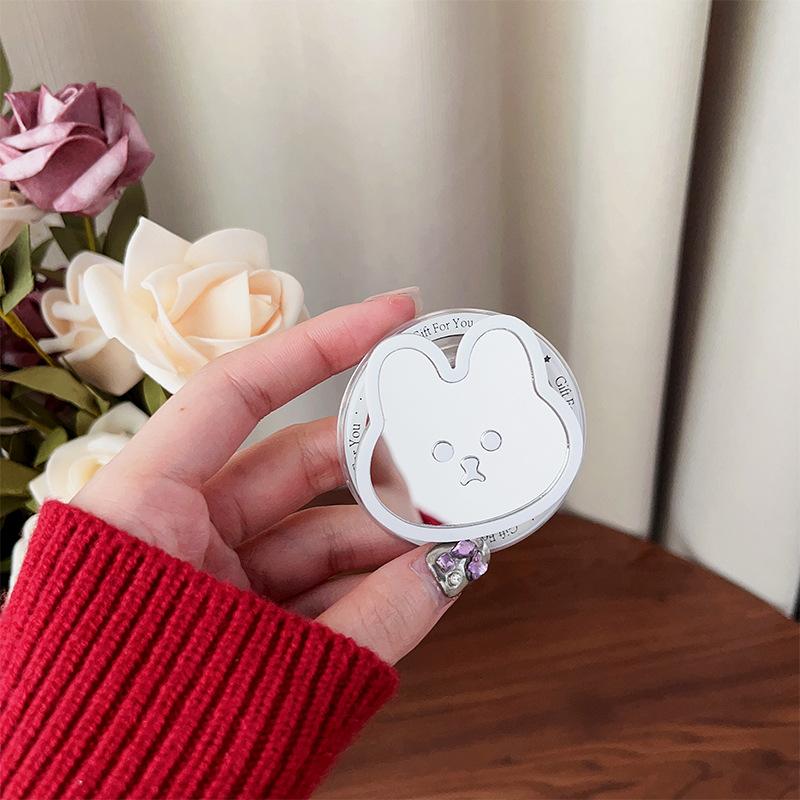 Cute Wind Mobile Phone Airbag Bracket Bunny Mirror Sticker Magnetic Suction Retractable Portable Lazy Niche