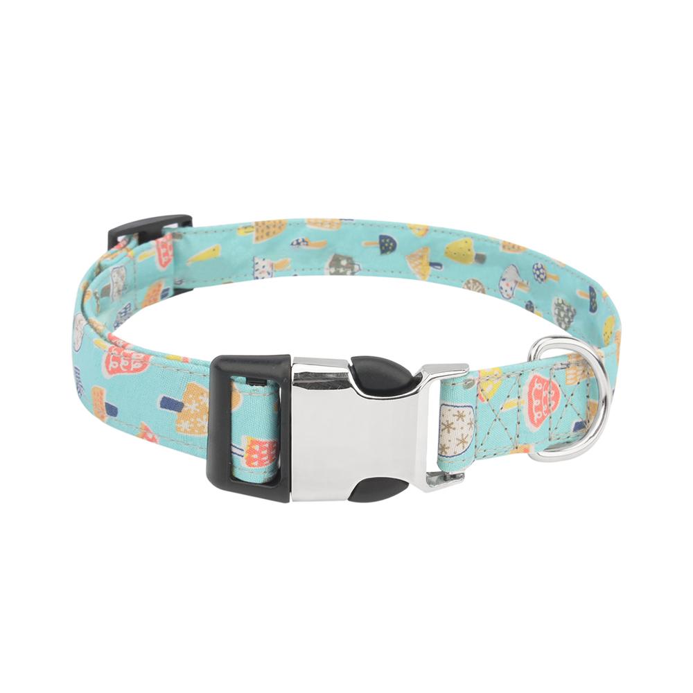 

Cute Mushrooms Cat Dog Collar Cartoon Pattern Puppy Pet Collars for Small Medium Large Dog XS（old） зелёный