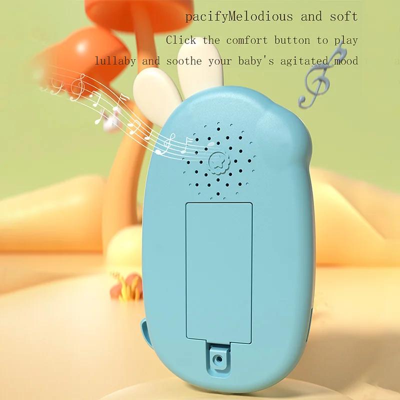 Baby Beißspielzeug Telefon Ungiftig Und Geruchlos Multifunktionales Musiktelefon Kinder Hasen Spielzeug Keine Batterie