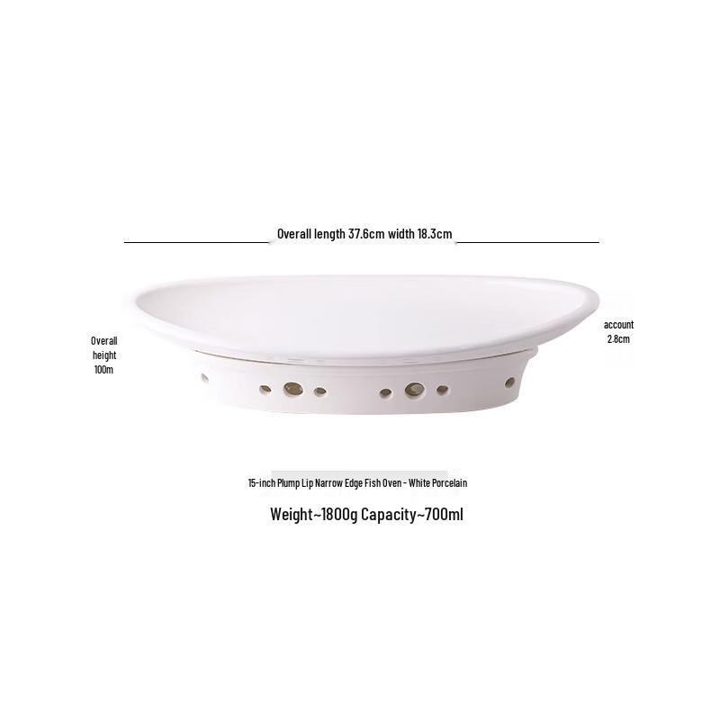 Керамическая подогреваемая тарелка для подачи рыбы с подогревателем на свече