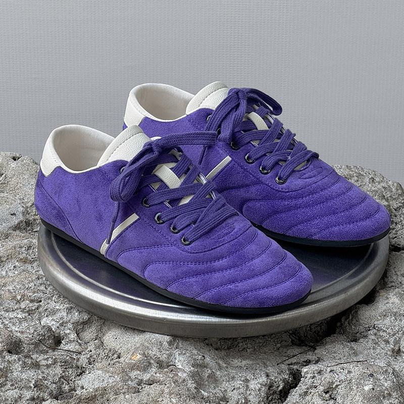 Speed Series Heren Casual Schoenen Ademende Lage Atletische Platvoeters All-Season Comfortabele Casual Sneakers 46 paars