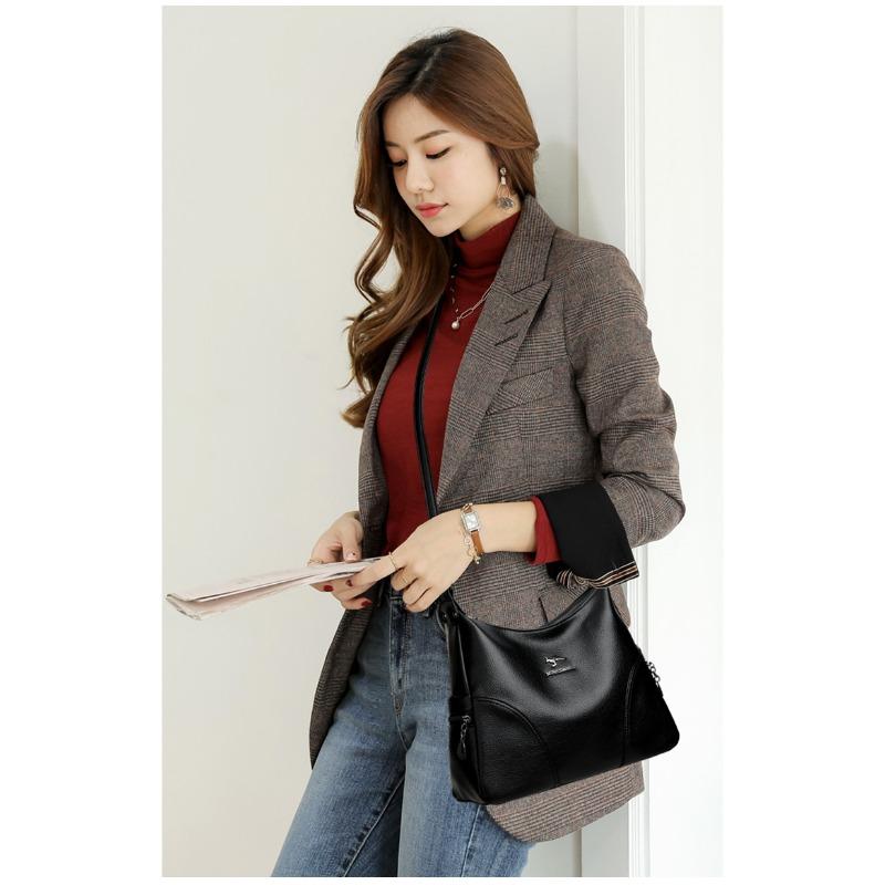 Simple and Large Capacity Pu Leather Handbag, New Women's Tote Bag, Casual Shoulder Bag, Fashionable Solid Color Crossbody Bag