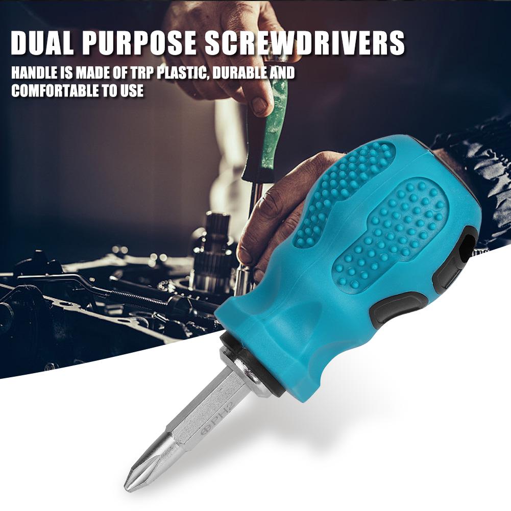 

Mini Magnetic Dual Purpose Cross Slot Bits Screwdriver