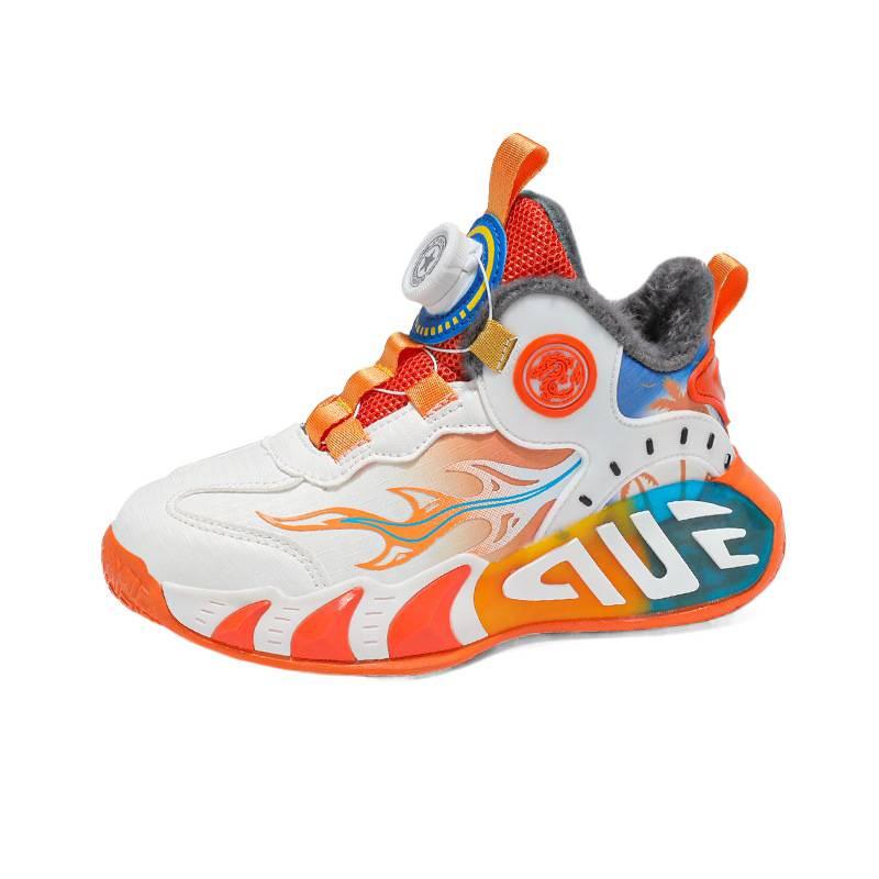 6-12 year old boys shoes autumn new running children's sports shoes white breathable non-slip basketball shoes medium and old children