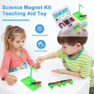 1 Set Magnet Experiment Kit Kids Early Education Pupil Student Physics Science Magnetism Experiment Tool STEM Teaching Aid Toy