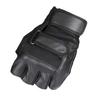 PU Leather Faux Leather Half-Finger Gloves for Men Suitable for Sports Fitness and Cycling