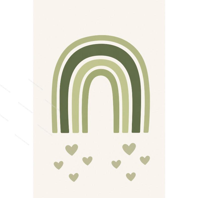 Sage Green Abstract Line Art Canvas Gallery Wall Prints Minimalist Geometric Leaf Face Wall Art Boho Neutral Modern Home Decor