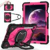 For Samsung Galaxy Tab S10 FE/Tab S9/Tab S9 FE.360° Rotating Grip Heavy Duty Protection Stand TPU+PC 3in1 Anti-knock Shockproof Tablets PC Case