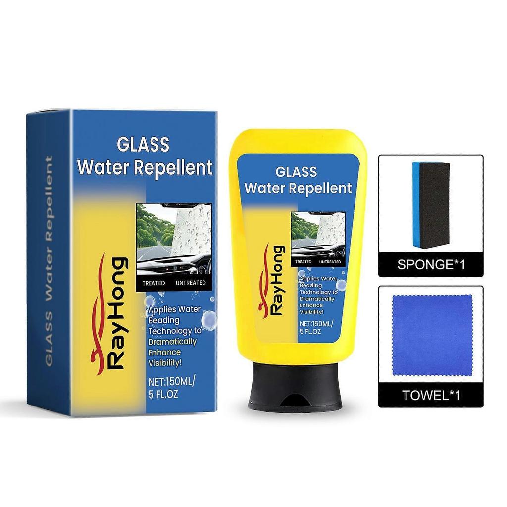 Rayhong Car Glass Oil Film Cleaner - Car Window And Windshield Cleaner, Anti-Rain And Anti-Fog Glass Cleaner For Vehicles