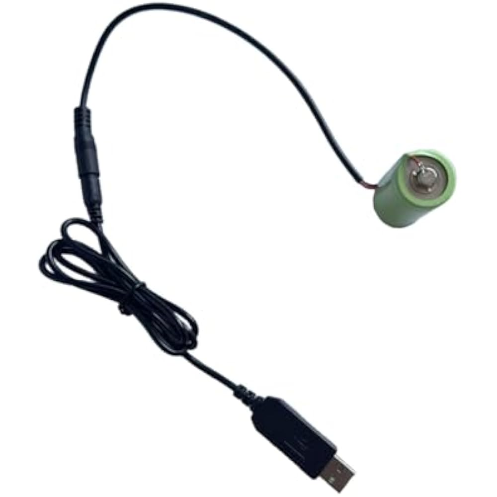 USB To C Cell Dummy Battery 5V To 1.5V Converter with 4 Ft Cable Continuous USB Power for Lantern...