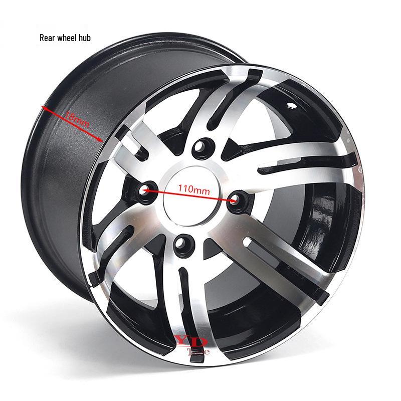 12" Aluminum Alloy Wheels for ATV Beach Karting - Set of 25x8-12 & 25x10-12 Rims