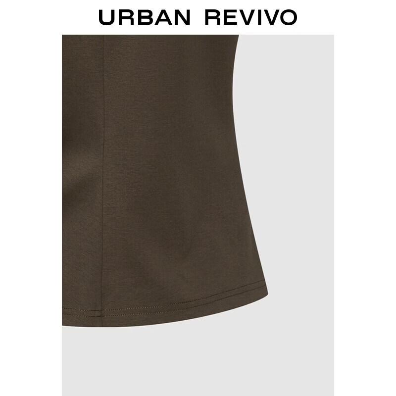 UR 2026 Spring Elegant Sleeveless Twist-Waist T-shirt