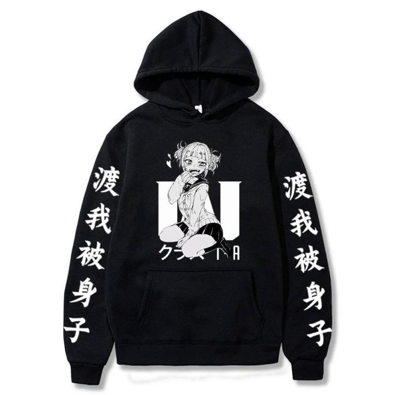Himiko Toga Japanese Animation Hoodies Women Men Long Sleeve Hooded Sweatshirts Unisex Cool Y2K Street Clothing